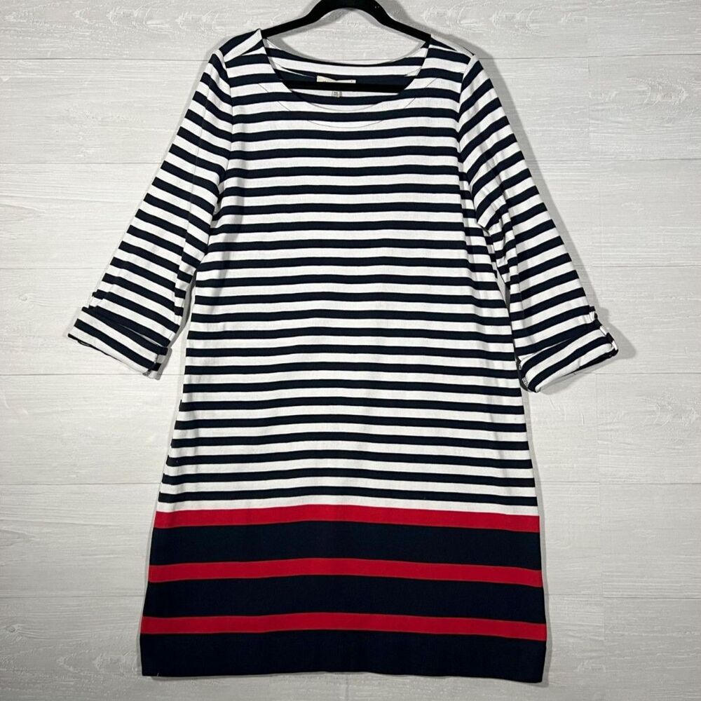 Jones New York Sports 100% Cotton Long Sleeve Dress
